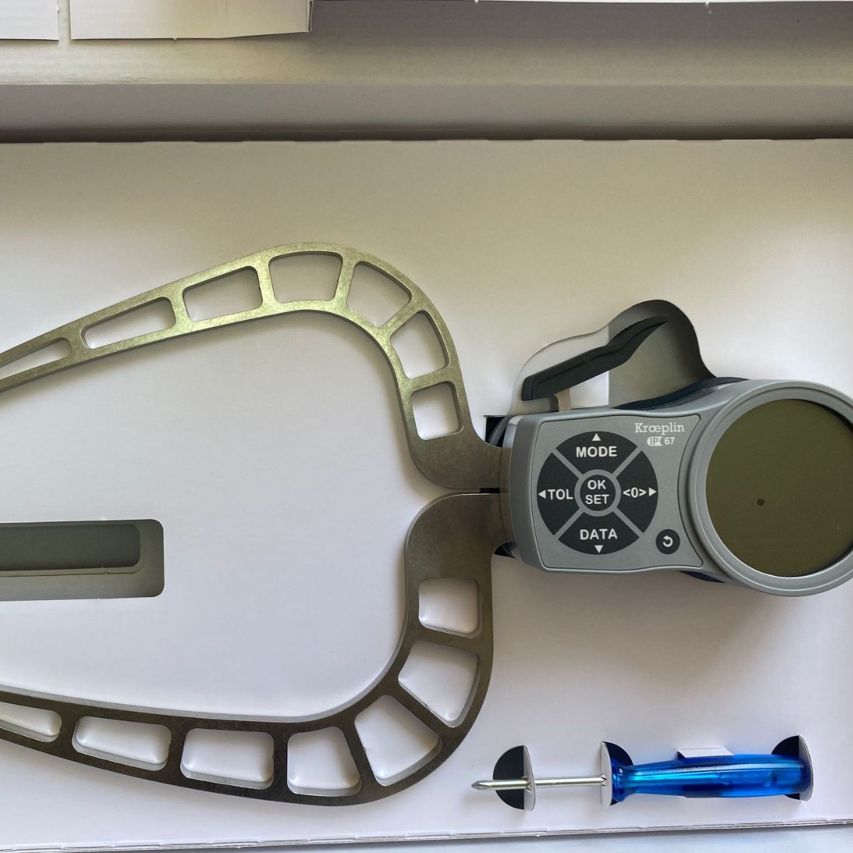 供应德国Kroeplin壁厚数显外卡规 K220T 数显卡尺