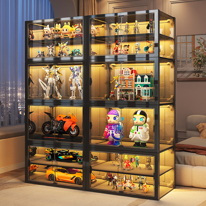 【加宽加大●可分层】手办展示柜