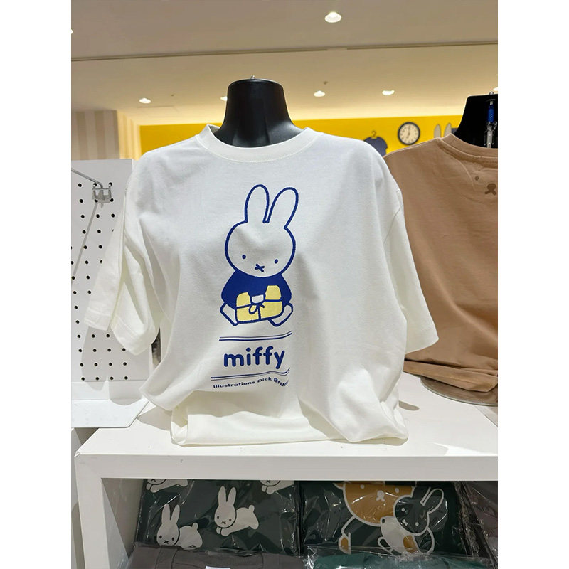 外贸原单正品尾货清仓~2025新款纯棉米菲兔印花短袖T恤男女上衣潮,女装/女士精品,时尚防晒服,淘宝优惠券,粉丝福利购,淘宝优惠卷