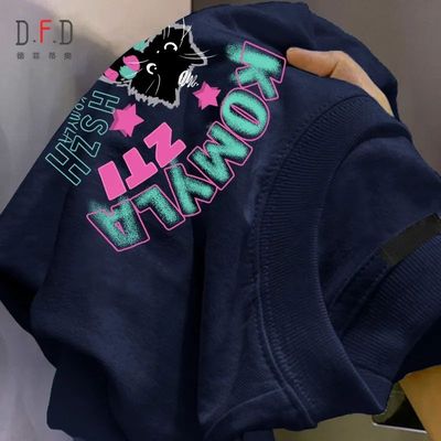 海外订单~清仓捡漏奥特莱斯外贸纯棉高街趣味百搭印花男女短袖T恤