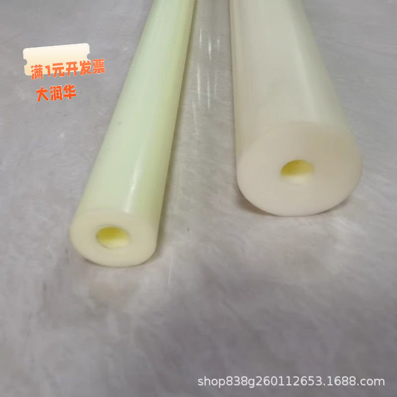 优力胶棒米白色300长进口料90度5