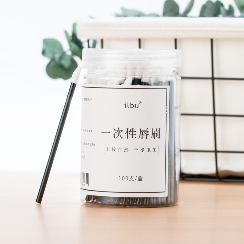 李佳琪推荐100支一次性唇刷棒口红唇膏釉彩棒小便携化妆刷迷你