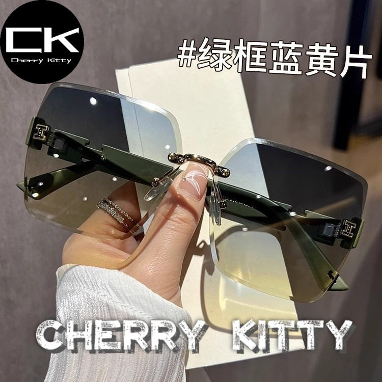 Cherry Kitty墨镜女高级感防紫外线太阳眼镜开车眼睛偏光圆脸防晒