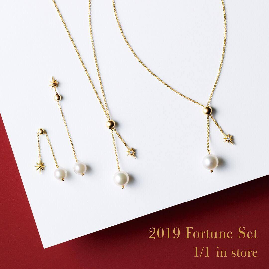 日系设计师topwhit日系star 新年福袋套装925银项链珍珠手链耳钉