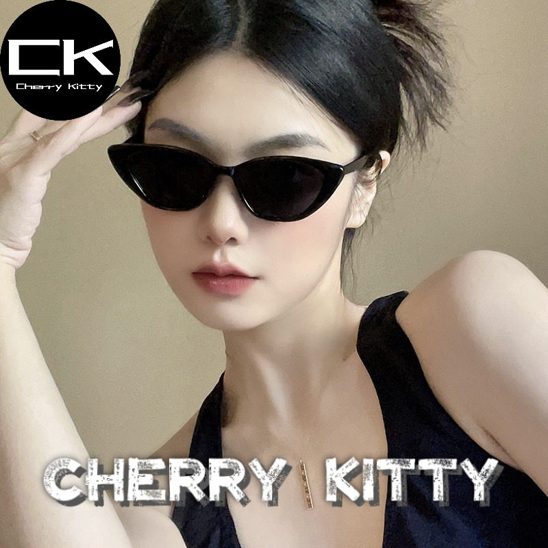 Cherry Kitty猫眼复古小框墨镜辣妹眼镜偏光防紫外线近视太阳镜女