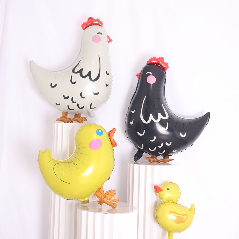 母鸡生肖鸡气球派对儿童生日礼物