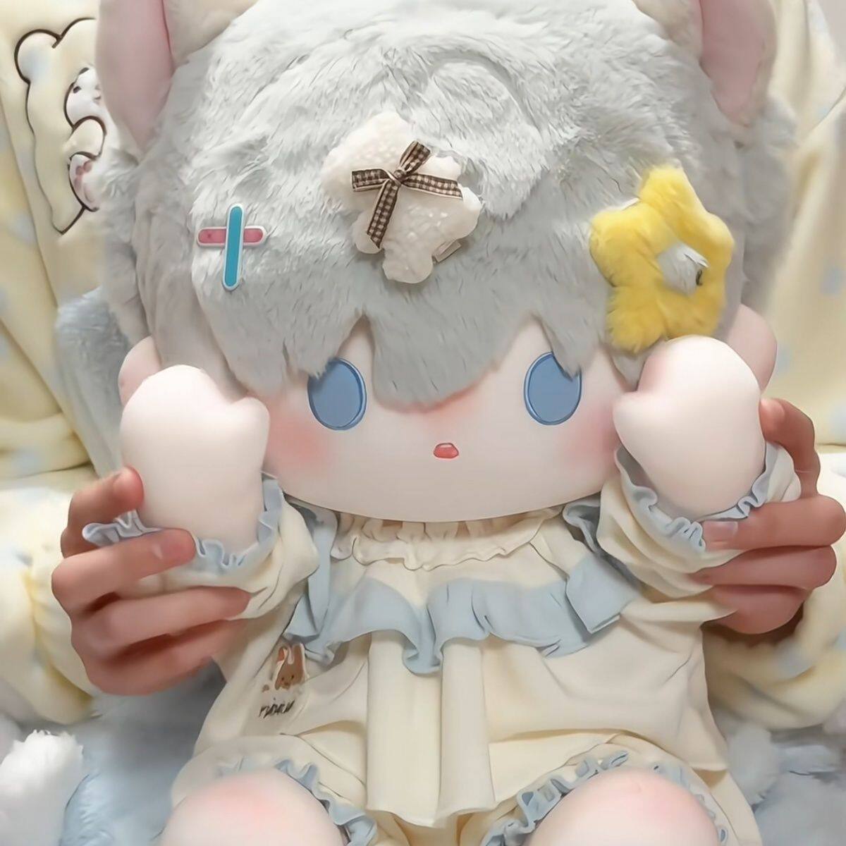 正品沈星回40cm坐姿棉花娃娃