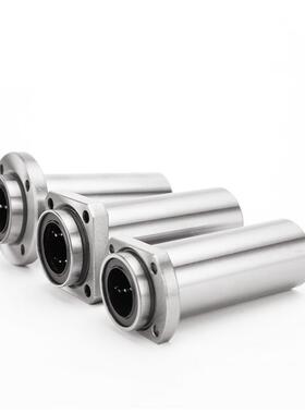 加长导向嵌入式圆法兰直线轴承LMKP 10 12 16 20 25 30 40 50LUU