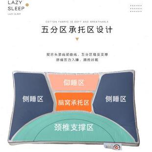 低枕头护颈椎助睡眠矮硬枕芯家用薄平一对套男专用家用整头一只装