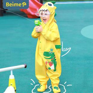 小孩幼儿园连体小朋Y友儿童幼童 常规防雨服宝宝雨衣连脚卡通套装