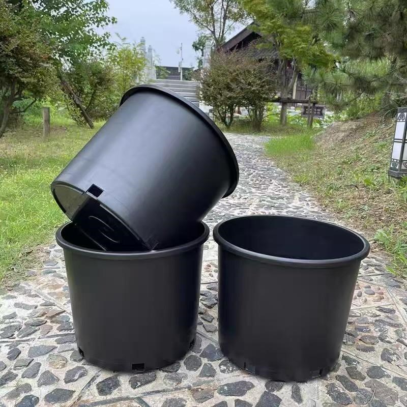 速发加厚加款色树脂花盆黑仑花盆塑料特大号家用台月季绣球透气室