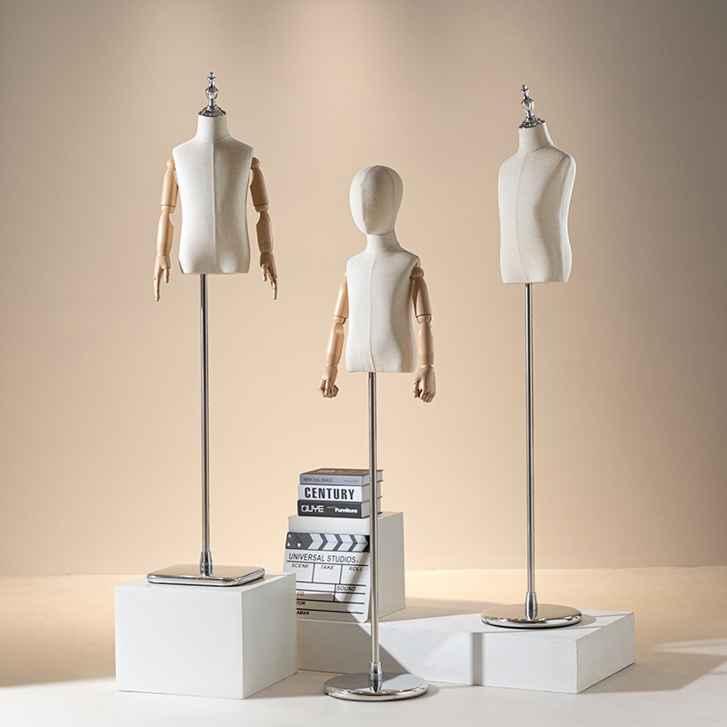 速发儿童模特架服装橱窗道具男小童特人偶全装童装店童身模模展示