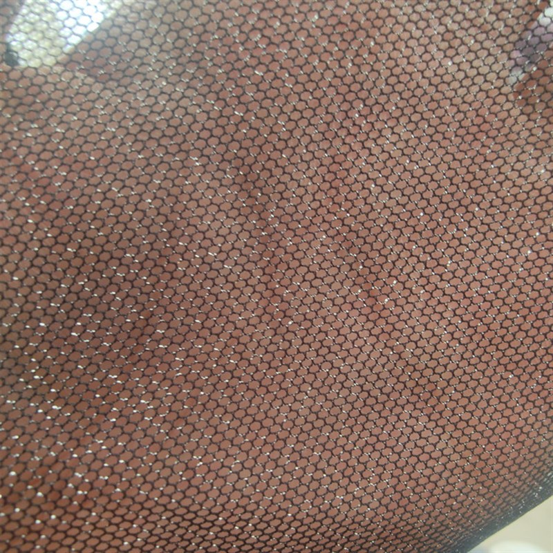 速发厂家现货64纱银丝网0金丝网线布金银眼交织网布童装时尚装饰