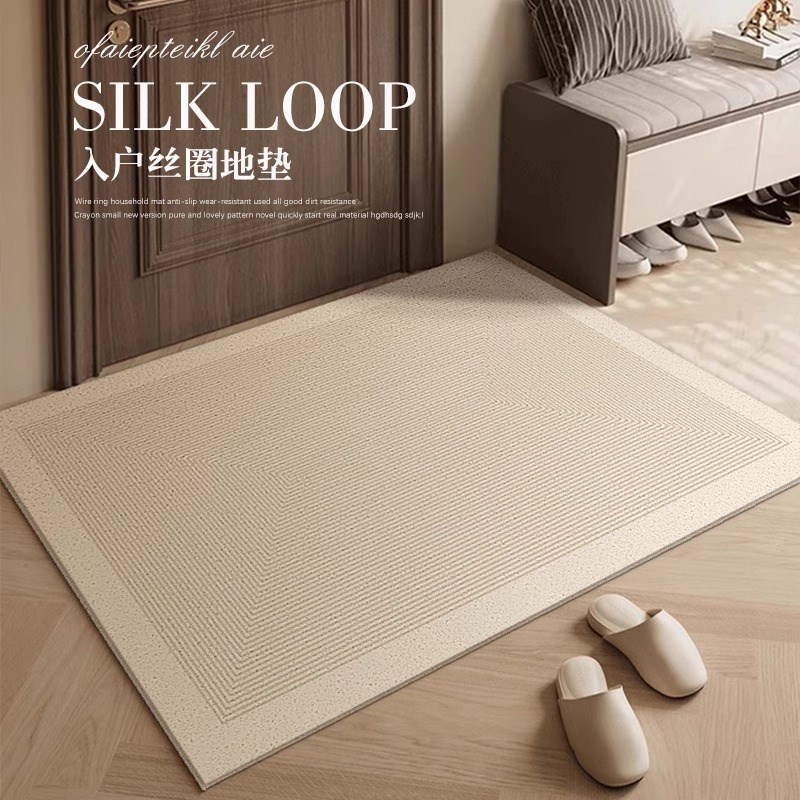 速发轻奢高圈感门户门地垫进门耐脏丝级门外脚垫家用免洗可擦入垫