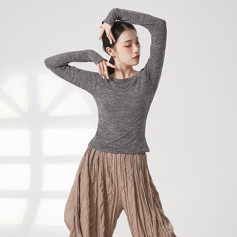 速发蹈舞服练功服舞上衣套古长袖紧身艺考体服新款指典舞服装