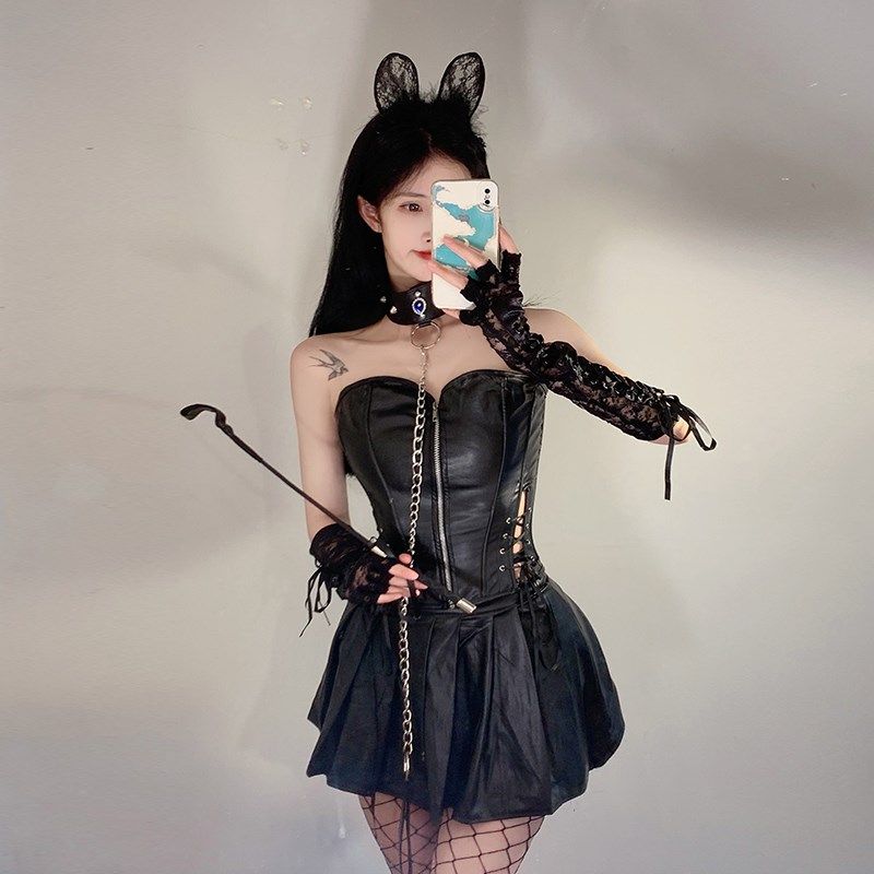 速发pl性感兔主制服夜店漆皮王装舞台装欲纯郎播服装