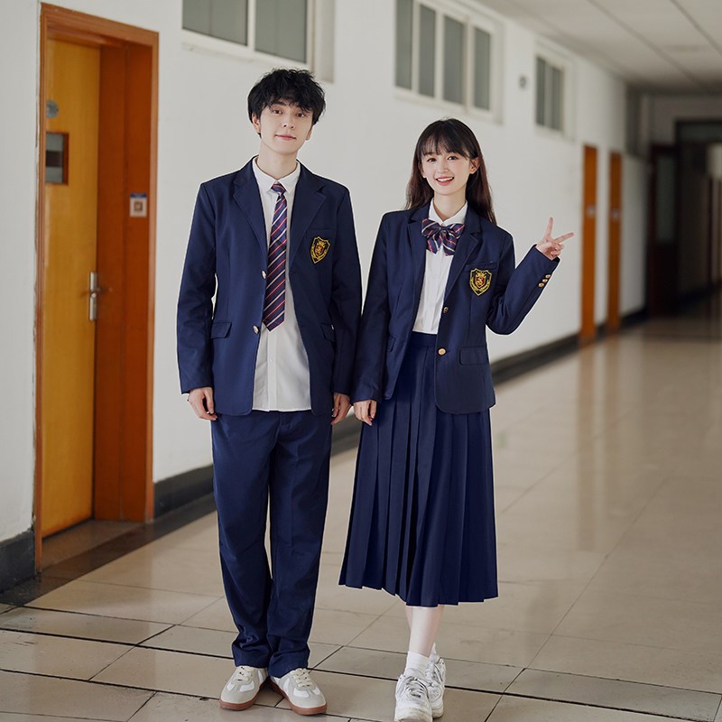 速发学中学生高院风秋冬朗服套装初中毕业校服韩版合唱班诵演出服