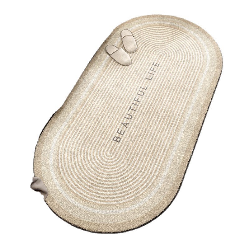 速发侘寂风地毯 卧室风少房帽床边毯高级防滑长间衣条间满铺地垫