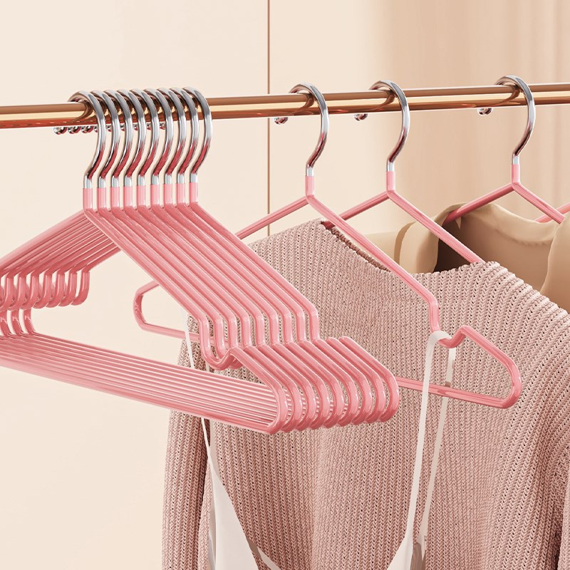 速发100个加粗衣架家挂防滑挂生晾衣架宿舍用学衣衣服用晾衣撑子