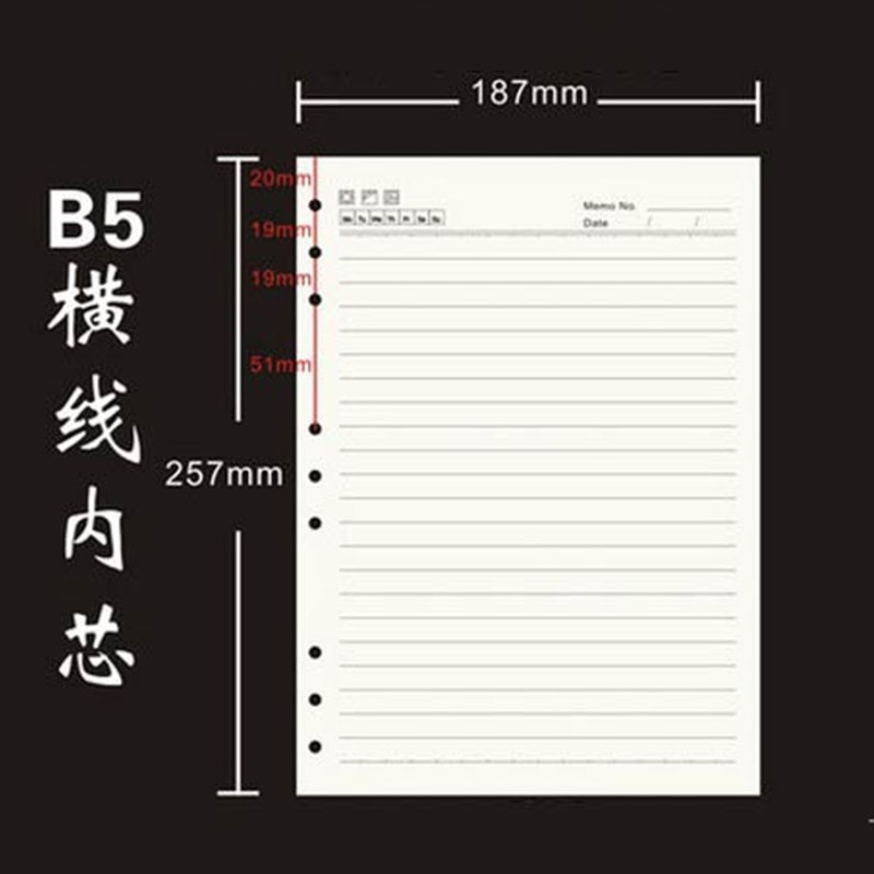 速发A4芯5A6A7活页内芯内页活页本替B商务笔记内页