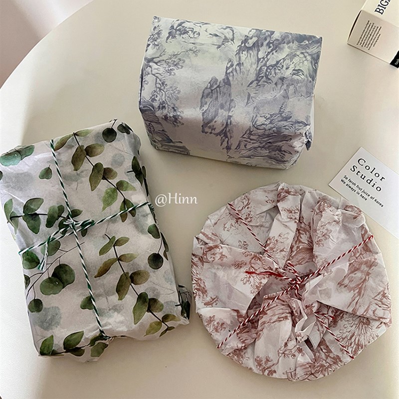 速发Hi 法式复古包装纸~半透明装雪纸礼物包装纸服梨拍照拷贝纸