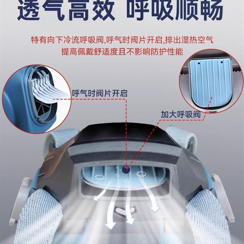 速发高级防面防毒化工气体面具罩粉漆喷尘放毒氧气尘罩