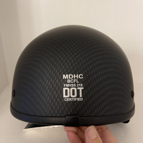 速发哈雷半盔碳纤维头动摩托成车人瓢盔电盔车头灰四季夏盔单