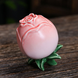 陶瓷玫瑰茶叶罐创意密封罐情人节婚庆伴手礼送客户礼品定制LOGO