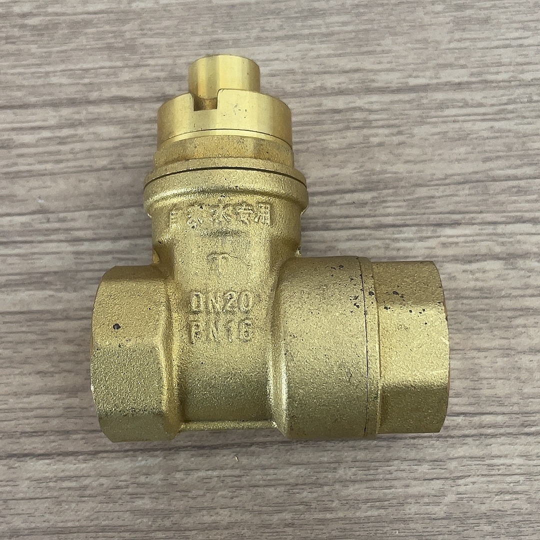 顺水内三角工程螺纹带锁闭闸阀开关自来水表前4分铜阀门4分6分