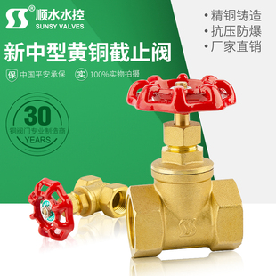 加厚暖气黄铜截止阀水管阀门开关dn20dn25高温蒸气PPR双外牙活接