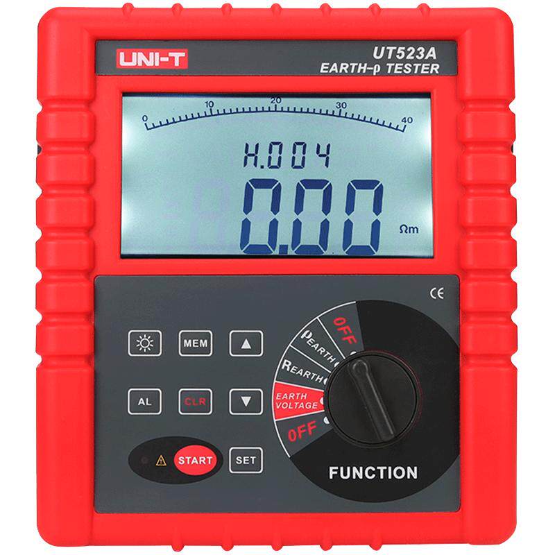 工业品UT523A智能接地电阻测试仪高精度土壤电阻率四线法测量仪表