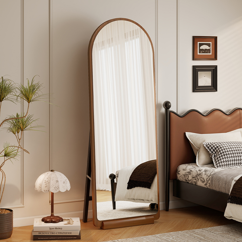 【100%全实木】中古风落地全身镜