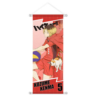 排球少年挂画海报日向影山研磨黑尾宫治宫侑绸布卷轴动漫二次元