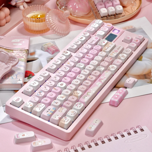 Maorbeng/猫尔本MOA高度小全套系列可爱主题126键热升华十字键帽