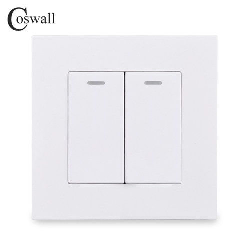 COSWALL 二开单控开关 家用 86型  DC 5-40V AC 90-250V