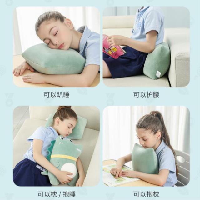 毛绒卡通泡沫粒子抱枕玩偶靠枕沙发办公室午睡枕学生趴睡枕