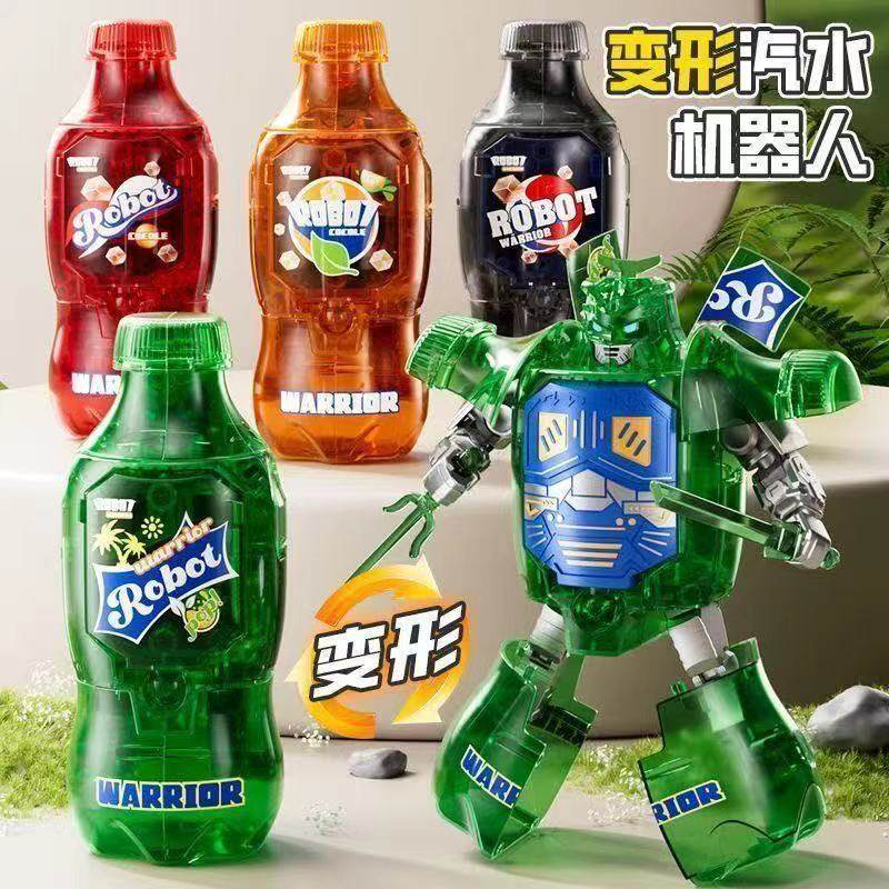 汽水武士易拉罐变形机器人早教