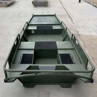 包邮自排水带甲板镁铝合金平头捕渔船快艇撒网船打鱼船加宽加厚船