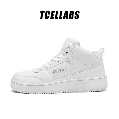 TCELLARS春秋款小白鞋厚底增高款