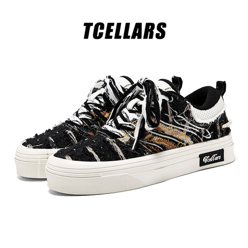 TCELLARS板鞋男款复古休闲百搭轻便软底新款小众ins时尚女运动鞋