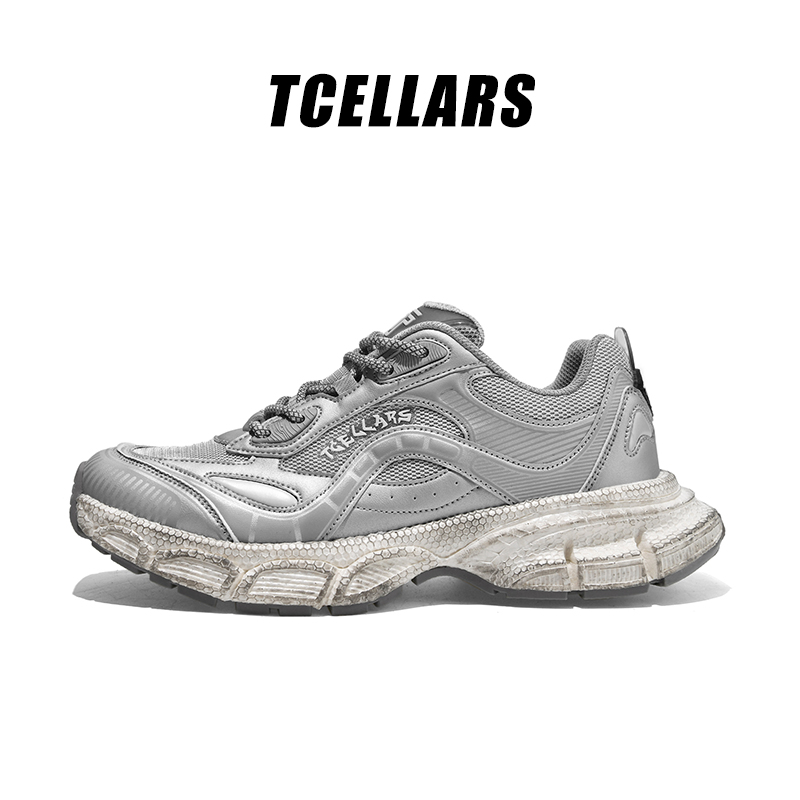 TCELLARS复古做旧老爹鞋透气潮鞋