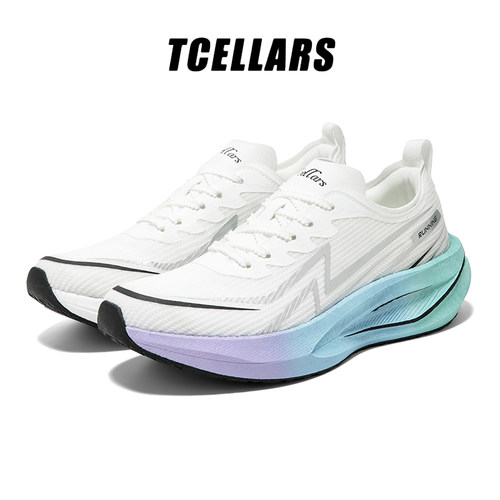 TCELLARS跑步鞋男专业透气减震轻便百搭时尚防滑耐磨女休闲运动鞋