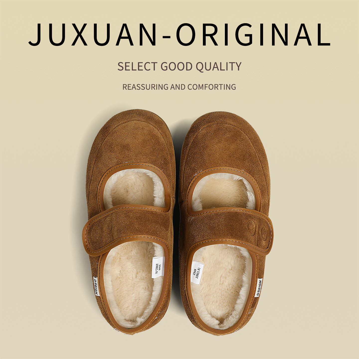 真皮复古加绒勃肯鞋女2025新款