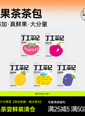 丁工茶记旗舰店水果茶茶包尝鲜装清仓