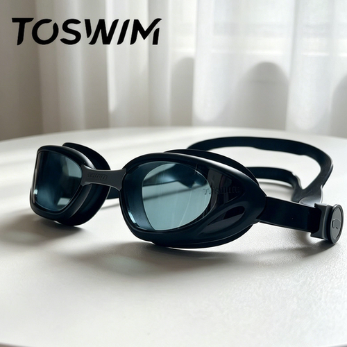 【样品清仓-微瑕】TOSWIM防水防雾高清泳镜专业舒适大框游泳镜
