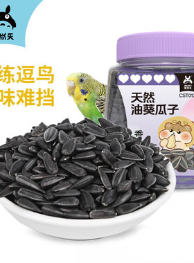 宠尚天油葵小瓜子cst087小零食黑珍珠瓜籽虎皮鹦鹉饲料鸟粮鸟食