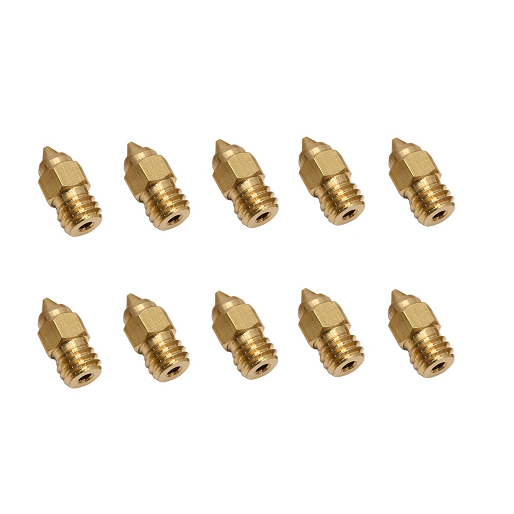 DB-10个装CR6SE黄铜喷嘴Ender3S1精灵挤出喷头1.75mm/M6螺纹