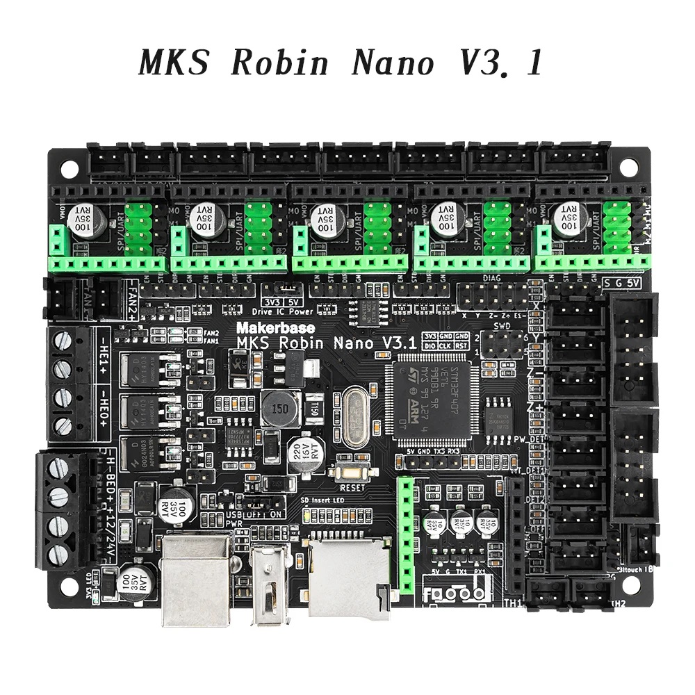 MKS Robin Nano V3.13D打印机控制板主板TS35 TFT触摸屏兼容A4988