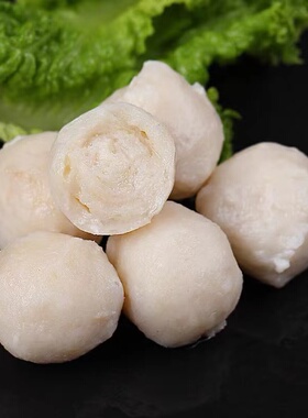 新鲜墨鱼丸手工丸子海鲜丸子配料干净无添加200g/包