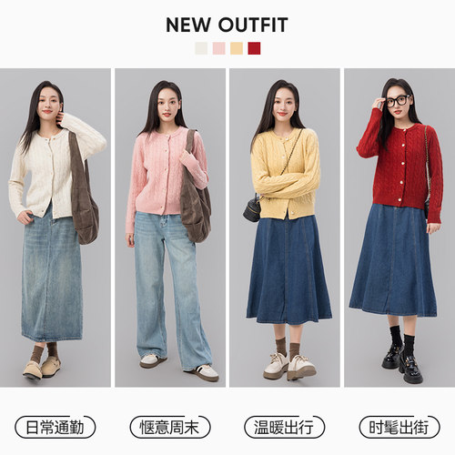 彩点毛衣外套MEETSWEETBOY开衫
